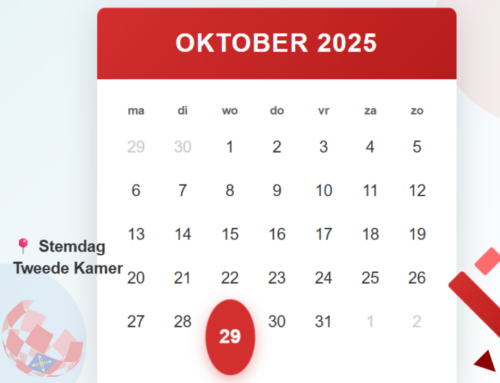 Tweede Kamerverkiezingen op 29 oktober